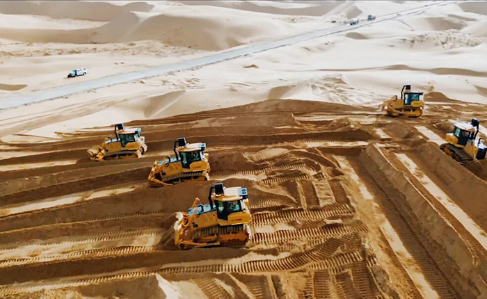 沙漠施工五大難題？徐工D170LGP沙漠型推土機(jī)硬核破解！